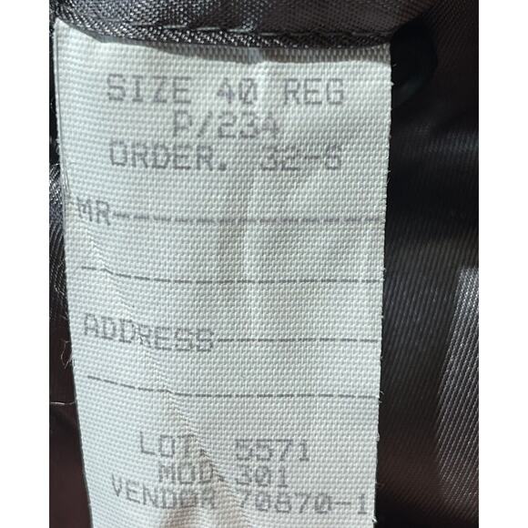 Stafford Tuxedo Jacket 40R Mens Black Suit Coat Jacket Only - Picture 13 of 14